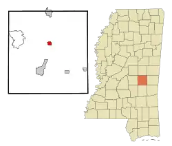 Location of Decatur, Mississippi