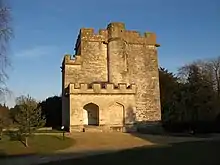 Castle Keep in the Grounds of Newton Park