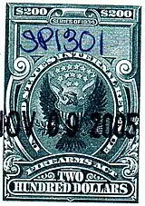 National Firearms Act, $200 stamp.