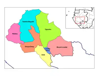 Boumi-Louetsi Department in the region