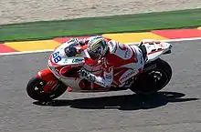 Niccolò Canepa, riding his Ducati Pramac in the 2009 Italian Grand Prix.