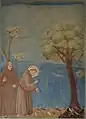 Nicolas Lokhoff. Copy of the picture. Saint Francis of Assisi Preaching to the Birds by Giotto di Bondone