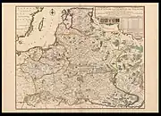 1716 map of the Polish-Lithuanian Commonwealth with Lithuania proper (Vraye Lithuanie)