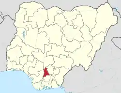 Location of Anambra in Nigeria