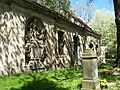 Row of mausoleums