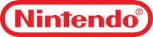 Nintendo's logotype, in red.