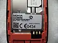 Nokia 1202-2 RH-112 IMEI label