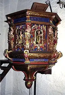 Pulpit, Smørum Church (1609)