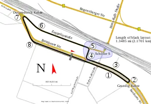 Layout of the Norisring