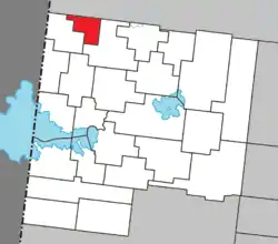 Location within Abitibi-Ouest RCM