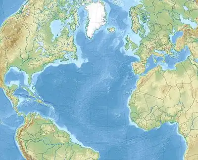 SS Ceramic is located in North Atlantic