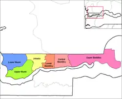 Districts of North Bank Division