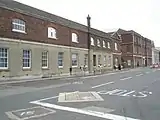 Former Smithery (left, 1791-4); No 33 Store (right, 1782): one of four identical blocks of combined stores and workshops.