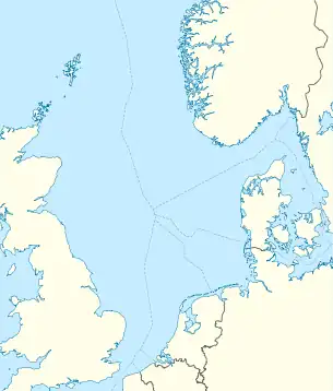 Frigg gas field is located in North Sea