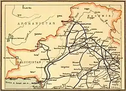 An 1890s map of the North Western State Railway