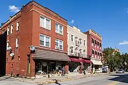 North side of 100 block of Market Street, looking east