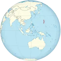 Location of the Northern Mariana Islands