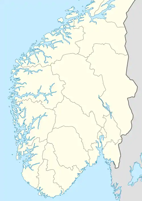 2009 Norwegian First Division is located in Norway South