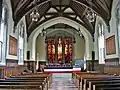 Church-like auditorium of Norwood town hall