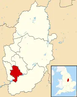 Shown within Nottinghamshire