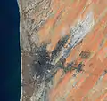 Satellite view of Nouakchott, 2001