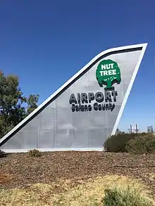 Nut Tree Airport sign in Vacaville