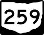 State Route 259 marker