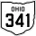 State Route 341 marker