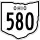 State Route 580 marker