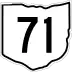 State Route 71 marker