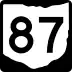 State Route 87 marker