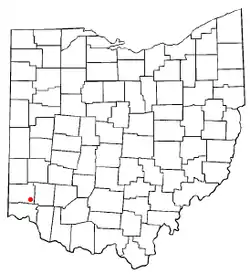 Location of Beckett Ridge, Ohio