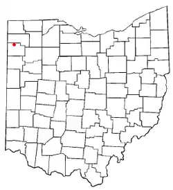 Location of Cecil, Ohio