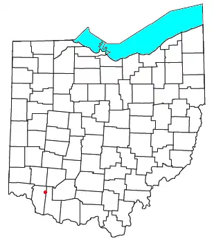 Location of Marathon, Ohio