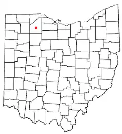 Location of Portage, Ohio