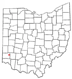 Location of South Middletown, Ohio