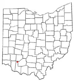 Location of St. Martin, Ohio