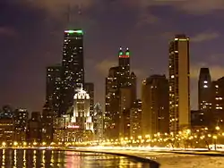 Night on the Gold Coast (including East Lake Shore Drive District to left)