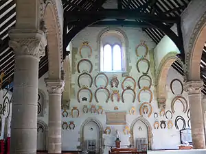 The interior of Oakham Castle.