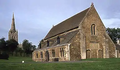 The great hall of Oakham Castle, England.