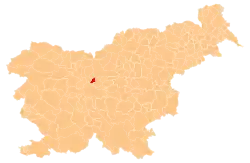 Location of the Municipality of Mengeš in Slovenia