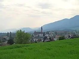 Center of Oberdorf with church