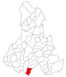 Location in Harghita County