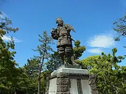 Bronze statue of Oda Nobunaga (Kiyosu City, Aichi Prefecture, Kiyosu Park)