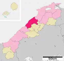 Location of Ōda