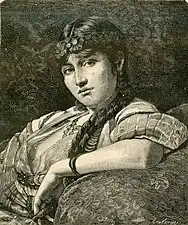 Odalisca, 1884 (woodcut)