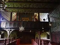 Back interior view of the church