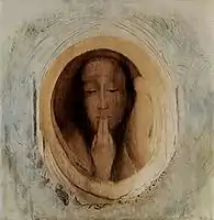 Odilon Redon, Le Silence, 1900, pastel, 54.6 × 54 cm, Museum of Modern Art, New York