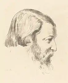 Lithograph portrait of Paul Serusier by Odilon Redon in the National Gallery of Art, Washington, DC.