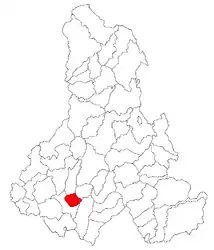 Location in Harghita County